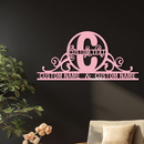 Personalized Initial Monogram Metal Wall Art – Custom Family Name Sign - KAFGP130