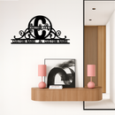 Personalized Initial Monogram Metal Wall Art – Custom Family Name Sign - KAFGP130