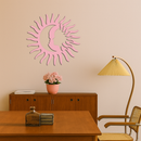 Sun and Moon Face Metal Wall Art – Celestial Silhouette Home Decor - KAFGP136
