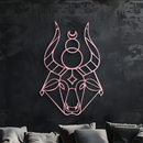Taurus Zodiac Metal Wall Art – Geometric Bull Head Astrology Home Decor - KAFGP142
