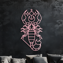 Scorpio Zodiac Metal Wall Art – Geometric Astrology Home Decor - KAFGP145