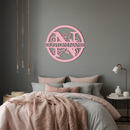 Personalized Monogram Metal Wall Art – Custom Initial & Name Round Sign - KAFGP147