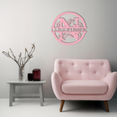 Personalized Monogram Metal Wall Art – Custom Initial & Name Round Sign - KAFGP147
