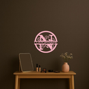 Personalized Monogram Metal Wall Art – Custom Initial & Name Round Sign - KAFGP147