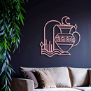 Aquarius Zodiac Metal Wall Art – Geometric Water Bearer Astrology Decor - KAFGP151