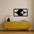 Pink Vinyl Record Soundwave Metal Wall Art – Music Inspired Modern Decor - KAFGP157