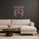 Cancer Zodiac Sign Silhouette – Pink Metal Wall Art - KAFGP164