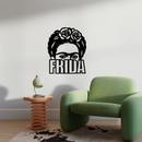 Frida Kahlo Portrait Silhouette – Pink Metal Wall Art - KAFGP165