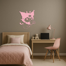 Kuromi Devil Girl Silhouette – Pink Metal Wall Art Home Decoration - KAFGP169