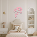 Powerpuff Girl Silhouette Modern Wall Art – Pink Metal Home Décor - KAFGP171