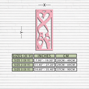 Ballet Shoes with Heart Silhouette – Pink Metal Wall Art - KAFGP183