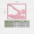 Pink Swimmer Woman Silhouette Metal Wall Art – Sporty Modern Home Decor - KAFGP187