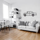 1956 Chevrolet Bel Air Wall Art – Classic Steel Silhouette with Spinning Wheels-KAFMEKA020