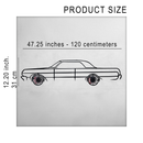 1964 Chevrolet Impala Wall Art – Classic Steel Silhouette with Spinning Wheels-KAFMEKA022