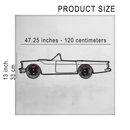 1957 Ford Thunderbird Wall Art – Classic Convertible Steel Silhouette-KAFMEKA027