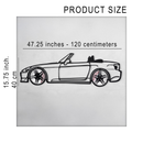 Honda S2000 Wall Art – JDM Steel Silhouette with Spinning Wheels-KAFMEKA029