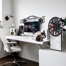 McLaren Wall Art – Exotic Supercar Steel Silhouette with Spinning Wheels-KAFMEKA031
