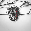 Mercedes-AMG GT R Wall Art – Steel Silhouette with Spinning Wheels-KAFMEKA033