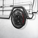 Mercedes G63 AMG Wall Art – Luxury 4x4 Steel Silhouette with Spinning Wheels-KAFMEKA034