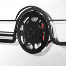 Mercedes W124 Wall Art – Classic Steel Silhouette with Spinning Wheels-KAFMEKA035