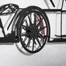 Toyota Supra MK5 Wall Art – Modern JDM Steel Silhouette with Spinning Wheels-KAFMEKA044