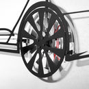 Tesla Model S Wall Art – Electric Car Steel Silhouette with Spinning Wheels-KAFMEKA045