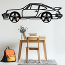 Porsche 911 Classic Metal Wall Art – Rotating Wheel Automotive Silhouette, Premium Gift for Car Lovers- KAFMEKA049