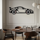 Porsche 911 GT2 Metal Wall Art – Rotating Wheel Motorsport Silhouette | Premium Gift for Car Enthusiasts ,KAFMEKA050