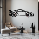 Porsche 911 GT2 Metal Wall Art – Rotating Wheel Motorsport Silhouette | Premium Gift for Car Enthusiasts ,KAFMEKA050