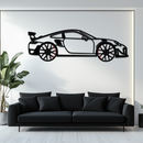 Porsche 911 GT2 Metal Wall Art – Rotating Wheel Motorsport Silhouette | Premium Gift for Car Enthusiasts ,KAFMEKA050
