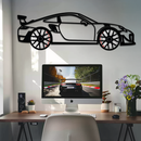Porsche 911 GT2 Metal Wall Art – Rotating Wheel Motorsport Silhouette | Premium Gift for Car Enthusiasts ,KAFMEKA050