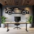 Porsche 911 GT2 Metal Wall Art – Rotating Wheel Motorsport Silhouette | Premium Gift for Car Enthusiasts ,KAFMEKA050