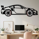 Porsche 911 GT2 Metal Wall Art – Rotating Wheel Motorsport Silhouette | Premium Gift for Car Enthusiasts ,KAFMEKA050