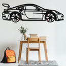 Porsche GT3 RS Style Metal Wall Art – Rotating Wheel Car Silhouette | Premium Gift for Porsche Lovers,KAFMEKA051