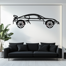 Porsche 911 GT2 Metal Wall Art – Rotating Wheel Motorsport Silhouette | Premium Gift for Car Enthusiasts,KAFMEKA052