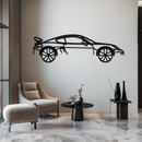 Porsche 911 GT2 Metal Wall Art – Rotating Wheel Motorsport Silhouette | Premium Gift for Car Enthusiasts,KAFMEKA052