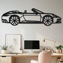 Porsche 911 (992) Convertible Silhouette Metal Wall Art – Rotating Wheel Luxury Car Decor Gift 🌟🏎️,KAFMEKA057