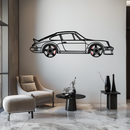 PORSCHE 911 SC Metal Wall Art – Classic Silhouette with Rotating Wheels 🚗✨KAFMEKA060