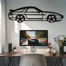 Porsche 928 GTS Silhouette Metal Wall Art – Classic Grand Tourer Decor with Rotating Wheels-KAFMEKA062