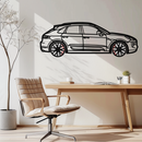 Porsche Macan GTS 95B Metal Wall Art – Luxury Performance SUV Silhouette with Rotating Wheels-KAFMEKA065