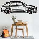 Porsche Macan GTS 95B Metal Wall Art – Luxury Performance SUV Silhouette with Rotating Wheels-KAFMEKA065