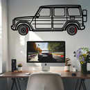 Mercedes G-Class Metal Wall Art – Luxury SUV Silhouette with Rotating Wheels 🚙✨KAFMEKA069
