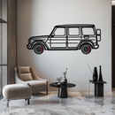 Mercedes G-Class Metal Wall Art – Luxury SUV Silhouette with Rotating Wheels 🚙✨KAFMEKA069