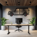 Mercedes G-Class Metal Wall Art – Luxury SUV Silhouette with Rotating Wheels 🚙✨KAFMEKA069
