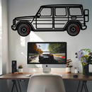 Mercedes G-Class Metal Wall Art – Luxury SUV Silhouette with Rotating Wheels 🚙✨KAFMEKA069