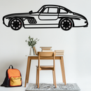 Mercedes 300 SL Metal Wall Art – Classic Gullwing Silhouette with Rotating Wheels ✨🏁KAFMEKA070