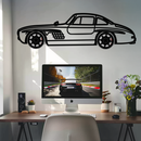 Mercedes 300 SL Metal Wall Art – Classic Gullwing Silhouette with Rotating Wheels ✨🏁KAFMEKA070