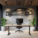 Mercedes C63 AMG Metal Wall Art – Performance Coupe Silhouette with Rotating Wheels 🔥🏁KAFMEKA071