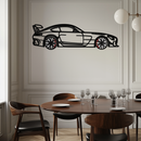 Mercedes AMG GT Metal Wall Art – Rotating Wheels • Luxury Car Silhouette Decor for Garage & HomeKAFMEKA072