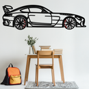 Mercedes AMG GT Metal Wall Art – Rotating Wheels • Luxury Car Silhouette Decor for Garage & HomeKAFMEKA072